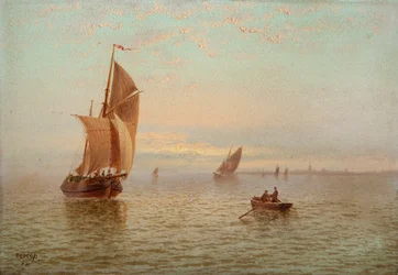 Tarde, escena costera, 1892